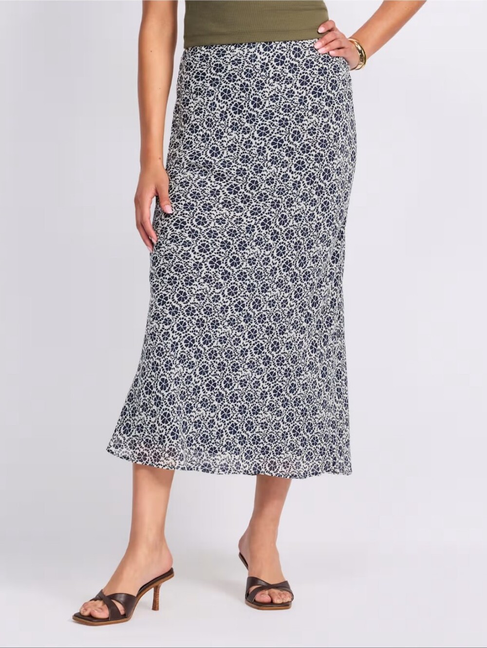 Z Supply Benson Chiffon Floral Skirt- M